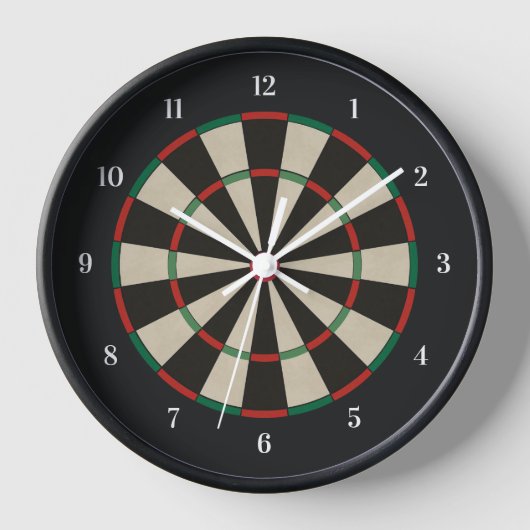 Classic Dartboard Uhr (Vorderseite)