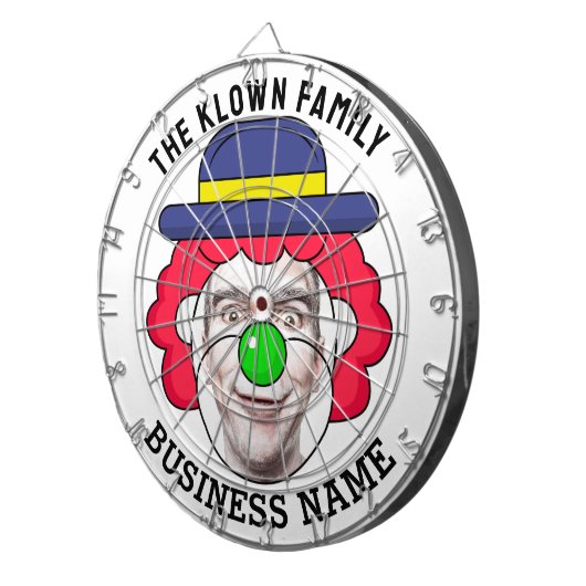 Classic Dartboard with custom text and photo Dartscheibe (Vorderseite rechts)