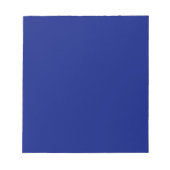Classic Deep Blue Solid Color Notizblock (Vorderseite)