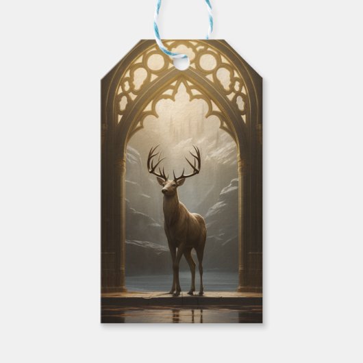 Classic Deer Geschenkanhänger (Vorderseite)