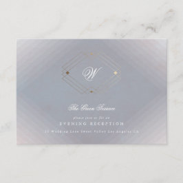 Classic Deko Gold Vintag Gray Calligraphy Wedding Begleitkarte