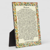 Classic Desiderata Florentine Fotoplatte (Seite)