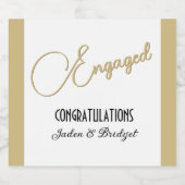 Classic Design CUSTOM-Interaktion Schaumweinetikett (Einzelnes Label)