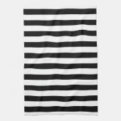 Classic dick Modernes Schwarz & Weiß gestreift Geschirrtuch (Vertikal)