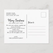 Classic 'Dies ist die Jahreszeit Foto Rote Weihnac Postkarte (Rückseite)