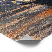 Classic Diner - Pastel Impressionism Paint Style Poster (Ecke)