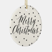 Classic Dots Custom Ornaments Keramik Ornament (Rechts)