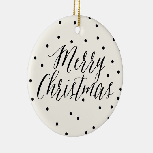 Classic Dots Custom Ornaments Keramik Ornament (Rechts)