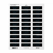 Classic Dots Moderner Black Blue Glitzer (Vorne)