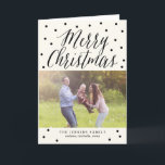 Classic Dots Weihnachtsfotokarten Feiertagskarte<br><div class="desc">Design © Berry Berry Sweet. Besuchen Sie unseren Design-Showroom unter WWW.BERRYBERRYSWEET.COM</div>