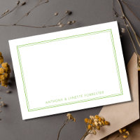 Classic Double Border Birne Green
