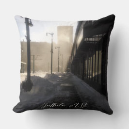 Classic Downtown Snowy Wind Tunnel Kissen