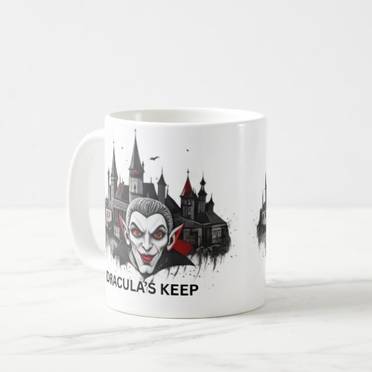 Classic Dracula Vampire Mug Kaffeetasse (Vorderseite Links)