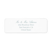 Classic Dusty Blue Pre-Addressed Return (Vorne)