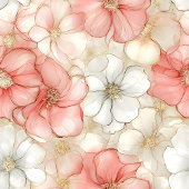 Classic dusty pink and gold 80th birthday wrap geschenkpapier