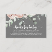 Classic Dusty Pink Rose Baby Shower Buy Request Begleitkarte (Vorderseite)