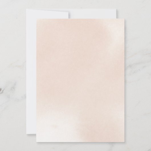 Classic Dusty Pink Rose Blumenpaare Dusche Einladung (Rückseite)