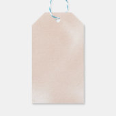 Classic Dusty Pink Rose Brautparty Geschenkanhänger (Rückseite)