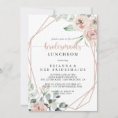 Classic Dusty Pink Rose Bridesmaids Luncheon Einladung (Vorderseite)