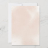 Classic Dusty Pink Rose Floral Baby Sprinkle Einladung (Rückseite)