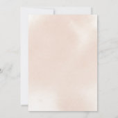 Classic Dusty Pink Rose Floral Bat Mitzvah Einladung (Rückseite)
