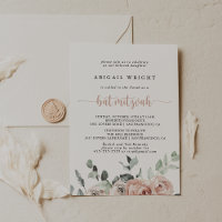 Classic Dusty Pink Rose Floral Bat Mitzvah