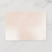 Classic Dusty Pink Rose Floral Honeymoon Wish Begleitkarte (Rückseite)