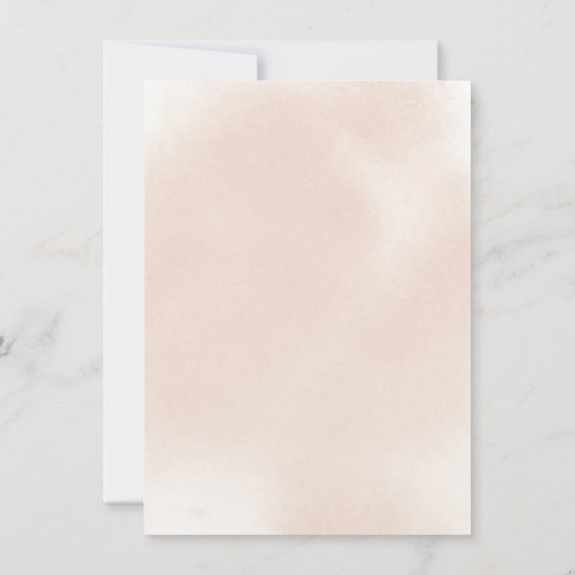 Classic Dusty Pink Rose Floral Wedding Save The Date (Rückseite)