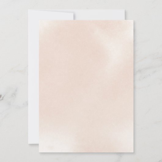 Classic Dusty Pink Rose Junggeselinnen-Abschied Einladung (Rückseite)