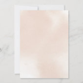 Classic Dusty Pink Rose Kitchen Tee Brautparty Einladung (Rückseite)