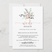 Classic Dusty Pink Rose machen wir wieder neu Einladung (Vorderseite)