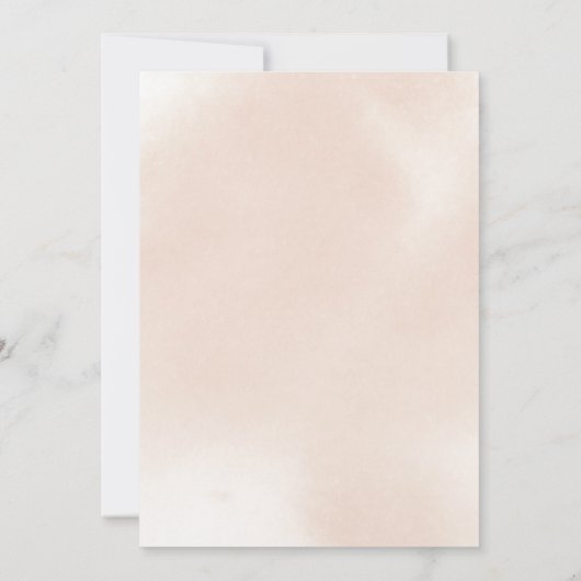 Classic Dusty Pink Rose Spanisches Brautparty Einladung (Rückseite)