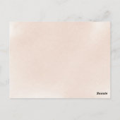 Classic Dusty Pink Rose Wedding Bucket List Cards Postkarte (Rückseite)
