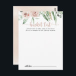 Classic Dusty Pink Rose Wedding Bucket List Cards Postkarte<br><div class="desc">Diese klassisch rosa Hochzeitskarten mit rosa Rosenstöckeln sind die perfekte Wahl für einen rustikalen Hochzeitsempfang oder ein rustikales Brautparty. Das Design zeichnet sich durch elegante Aquarelltöne, rosa rosa Rosen und grünes Blattwerk aus, das sich perfekt in wunderschöne Bouquets zusammensetzt. Ändern Sie den Wortlaut in Anzug jedes Lebensereignisses. Das Schild der...</div>