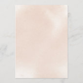 Classic Dusty Pink Rose Wedding Well wünscht Hinweiskarte (Rückseite)