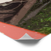 CLASSIC E-TYPE-MOTOR POSTER (Ecke)