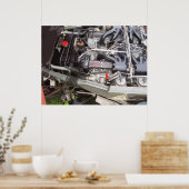 CLASSIC E-TYPE-MOTOR POSTER (Küche)