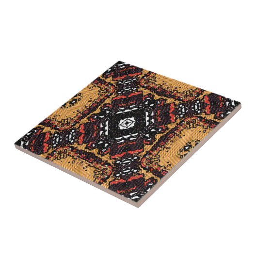 Classic Earth Tone Golden Browns Old World Pattern Fliese (Seite)