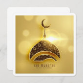 Classic Eid Mubarak Ramadan Grußkarte Einladung (Vorne/Hinten)
