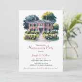 Classic Einzigartiges Party für Wasserfarben Einladung (Stehend Vorderseite)