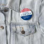 Classic Election Design - Red White Stripes Italic Button (Beispiel)
