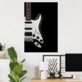 Classic Electric Guitar - Iconic Stratocaster Poster (Heimbüro)