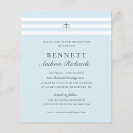 Classic Elegance Budget Baptism Invitation