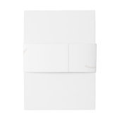 Classic Elegance Calligraphy Monogram Wedding Einladungsbanderole (Rückseitenbeispiel)