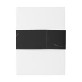 Classic Elegance Calligraphy Monogram Wedding Einladungsbanderole (Rückseitenbeispiel)