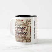 "Classic Elegance Evolved" Zweifarbige Tasse (Vorderseite Links)