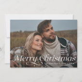 Classic Elegance Frohe Weihnachten Foto (Vorderseite)
