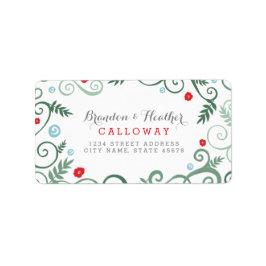 Classic Elegance Holiday Address Labels Adressaufkleber