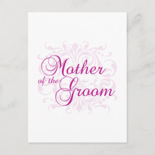 Classic Elegance Mother of the Groom Shirt Postkarte