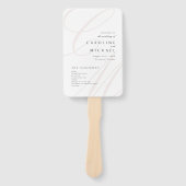 Classic Elegance Script Monogram Wedding Program Fächer (Vorderseite)